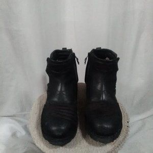 El-Bajo IIcon motorcycle sports boots, black 10 U.S.A., 9.5 U.K.